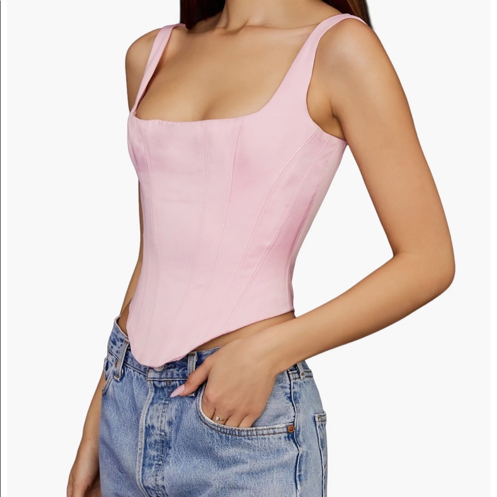 House Of CB Satin Corset Top